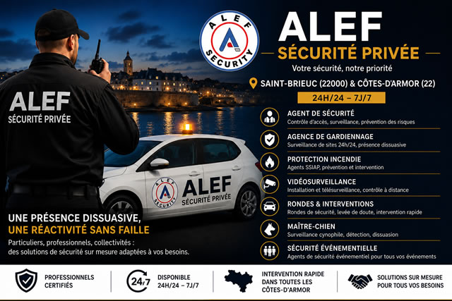 Agence de sécurité privée à Saint-Brieuc (22000)